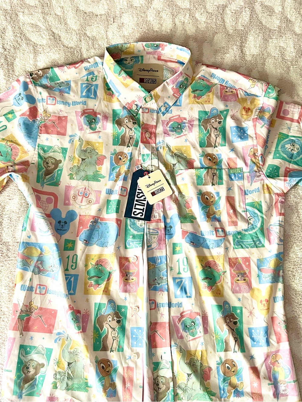 Walt Disney World Icons Button-Up Shirt by RSVLTS